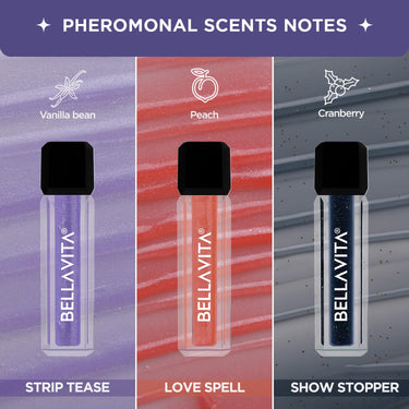 BELLAVITA Mini Lip Gloss Set of 3 | 2ml each | Gift Set | Color Changing Based on pH | Glossy Finish | Hydrating & Non-sticky | Lip Gloss for Women | Mother's Day Gift